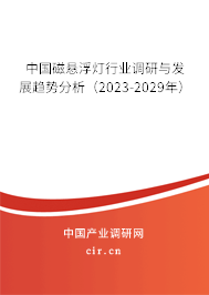 中國磁懸浮燈行業調研與發展趨勢分析（2023-2029年）