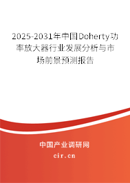 2025-2031年中國Doherty功率放大器行業發展分析與市場前景預測報告