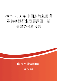 2025-2031年中國多路復用模數轉換器行業發展調研與前景趨勢分析報告