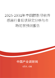 2025-2031年中國慣性導航傳感器行業現狀研究分析與市場前景預測報告