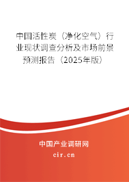 中國活性炭（凈化空氣）行業(yè)現(xiàn)狀調(diào)查分析及市場(chǎng)前景預(yù)測(cè)報(bào)告（2025年版）