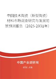 中國技術陶瓷（新型陶瓷）材料市場調查研究與發展前景預測報告（2025-2031年）