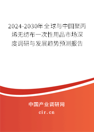 2024-2030年全球與中國聚丙烯無紡布一次性用品市場深度調研與發展趨勢預測報告
