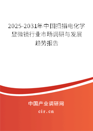 2025-2031年中國掃描電化學顯微鏡行業市場調研與發展趨勢報告