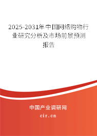 2025-2031年中國網絡購物行業研究分析及市場前景預測報告