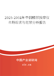 2025-2031年中國(guó)腰部按摩儀市場(chǎng)現(xiàn)狀與前景分析報(bào)告