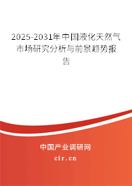 2025-2031年中國液化天然氣市場研究分析與前景趨勢報告