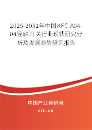 2025-2031年中國KFC-A04-04輕觸開關行業現狀研究分析及發展趨勢研究報告