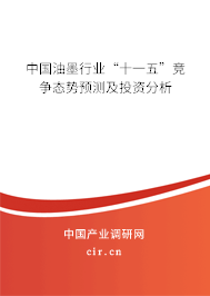 中國油墨行業“十一五”競爭態勢預測及投資分析
