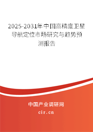 2025-2031年中國高精度衛星導航定位市場研究與趨勢預測報告