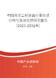 中國海洋工程裝備行業現狀分析與發展前景研究報告（2025-2031年）
