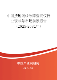 中國接地混線故障查找儀行業現狀與市場前景報告（2025-2031年）