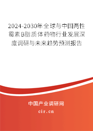 2024-2030年全球與中國兩性霉素B脂質體藥物行業發展深度調研與未來趨勢預測報告
