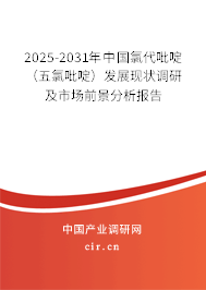 2025-2031年中國氯代吡啶（五氯吡啶）發展現狀調研及市場前景分析報告