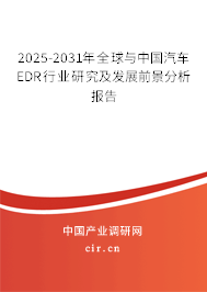 2025-2031年全球與中國汽車EDR行業研究及發展前景分析報告