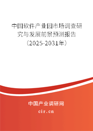 中國軟件產(chǎn)業(yè)園市場調(diào)查研究與發(fā)展前景預(yù)測報告（2025-2031年）