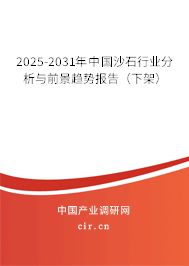 2025-2031年中國沙石行業分析與前景趨勢報告（下架）
