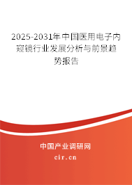 2025-2031年中國醫用電子內窺鏡行業發展分析與前景趨勢報告