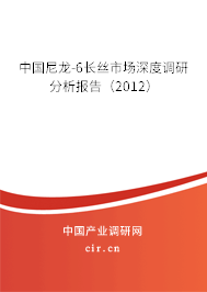 中國尼龍-6長絲市場深度調研分析報告（2012）