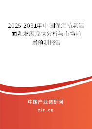 2025-2031年中國保濕抗老潔面乳發展現狀分析與市場前景預測報告