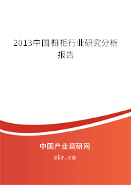 2013中國櫥柜行業研究分析報告
