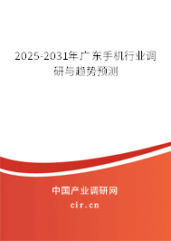 2025-2031年廣東手機行業調研與趨勢預測