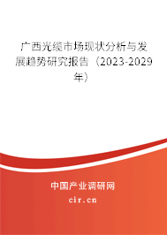 廣西光纜市場(chǎng)現(xiàn)狀分析與發(fā)展趨勢(shì)研究報(bào)告（2023-2029年）