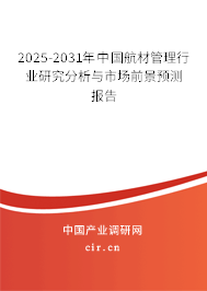 2025-2031年中國航材管理行業研究分析與市場前景預測報告
