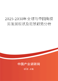 2025-2030年全球與中國角膜剪發展現狀及前景趨勢分析