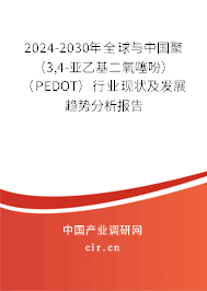 2024-2030年全球與中國聚（3,4-亞乙基二氧噻吩）（PEDOT）行業(yè)現(xiàn)狀及發(fā)展趨勢(shì)分析報(bào)告