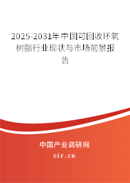 2025-2031年中國可回收環氧樹脂行業現狀與市場前景報告