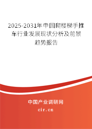 2025-2031年中國爬樓梯手推車行業發展現狀分析及前景趨勢報告