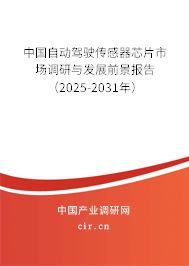 中國自動駕駛傳感器芯片市場調研與發展前景報告（2025-2031年）