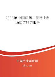 2008年中國間苯二胺行業市場深度研究報告