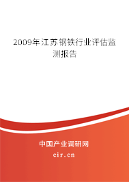 2009年江蘇鋼鐵行業評估監測報告