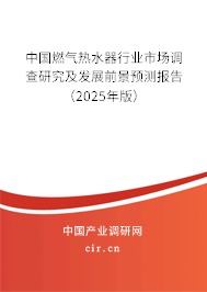 中國燃氣熱水器行業(yè)市場調查研究及發(fā)展前景預測報告（2025年版）