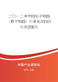 二〇一二年中國電子地圖（數(shù)字地圖）行業(yè)發(fā)展回顧與展望報告