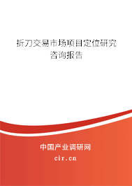 折刀交易市場項目定位研究咨詢報告