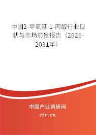 中國2-甲氧基-1-丙醇行業現狀與市場前景報告（2025-2031年）