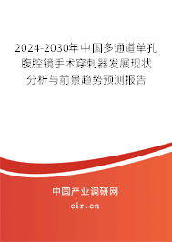 2024-2030年中國多通道單孔腹腔鏡手術穿刺器發展現狀分析與前景趨勢預測報告