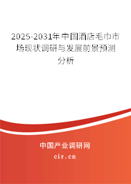 2025-2031年中國酒店毛巾市場現狀調研與發展前景預測分析