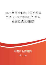 2025年版全球與中國毛細(xì)管色譜儀市場(chǎng)專題研究分析與發(fā)展前景預(yù)測(cè)報(bào)告