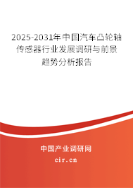 2025-2031年中國汽車凸輪軸傳感器行業發展調研與前景趨勢分析報告