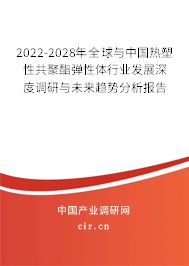 2022-2028年全球與中國熱塑性共聚酯彈性體行業發展深度調研與未來趨勢分析報告