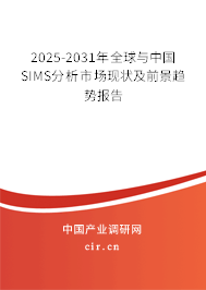 2025-2031年全球與中國SIMS分析市場現狀及前景趨勢報告