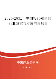 2025-2031年中國Web服務器行業研究與發展前景報告