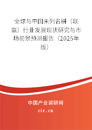 全球與中國(guó)未列名肼（聯(lián)氨）行業(yè)發(fā)展現(xiàn)狀研究與市場(chǎng)前景預(yù)測(cè)報(bào)告（2025年版）
