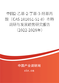 中國2-乙基-2-丁基-3-羥基丙酸（CAS 101051-51-8）市場調研與發展趨勢研究報告（2022-2028年）