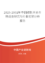 2025-2031年中國磁性開關(guān)市場調(diào)查研究與行業(yè)前景分析報(bào)告