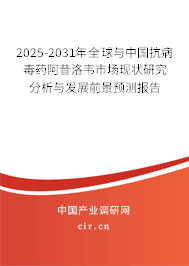 2025-2031年全球與中國抗病毒藥阿昔洛韋市場現狀研究分析與發展前景預測報告